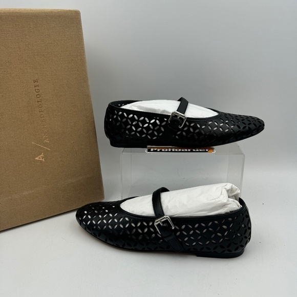 NEW Anthropologie Floral Cutout Flats EUR 37 - Picture 1 of 9